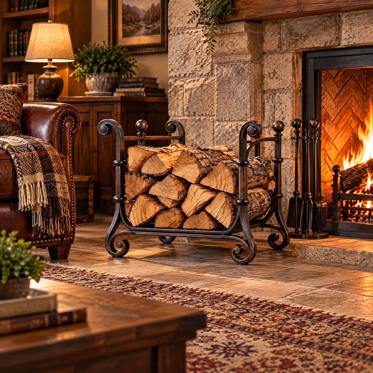 Briarston™ Fireplace Log Holder view 1