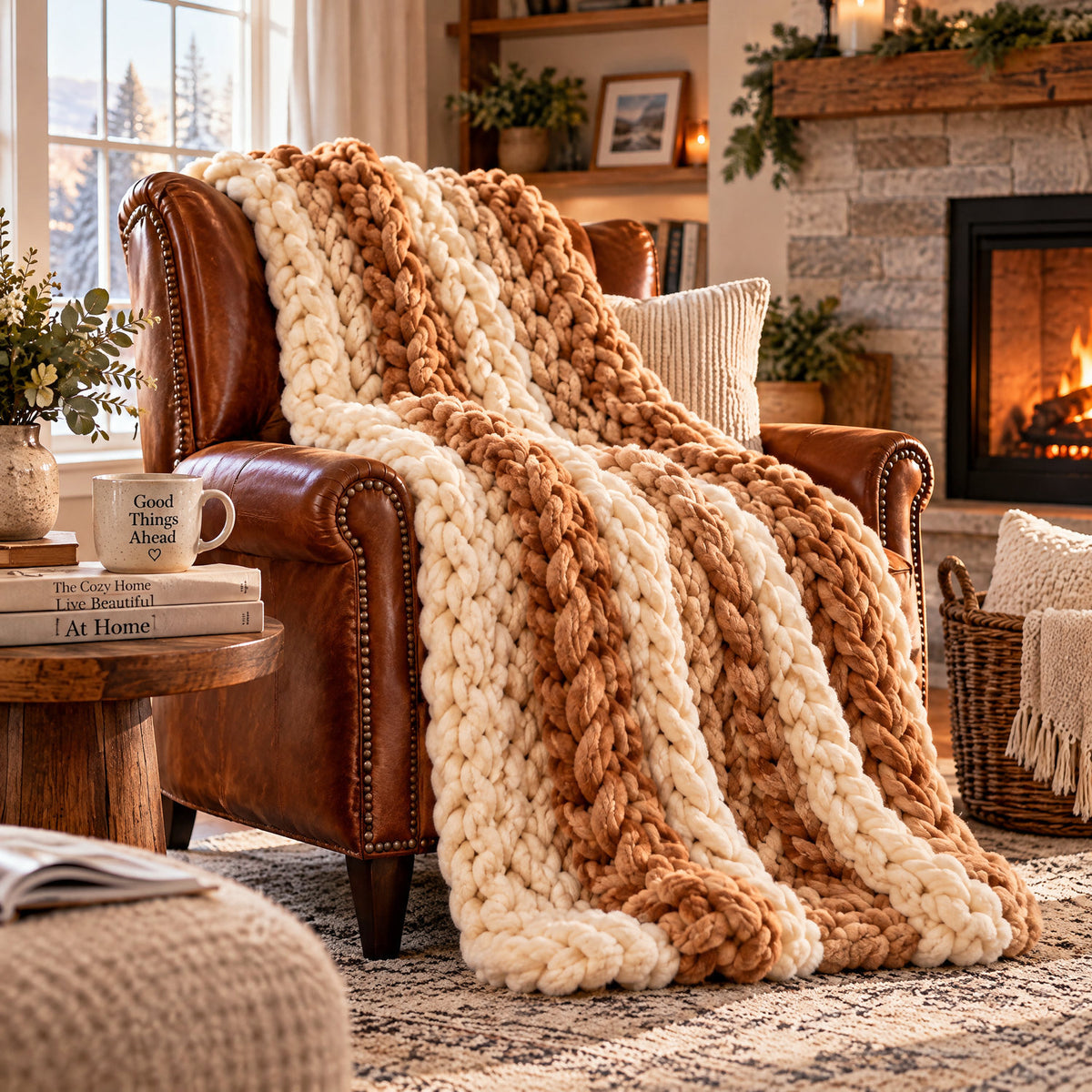 Briarston Chunky Knit Blanket image 2