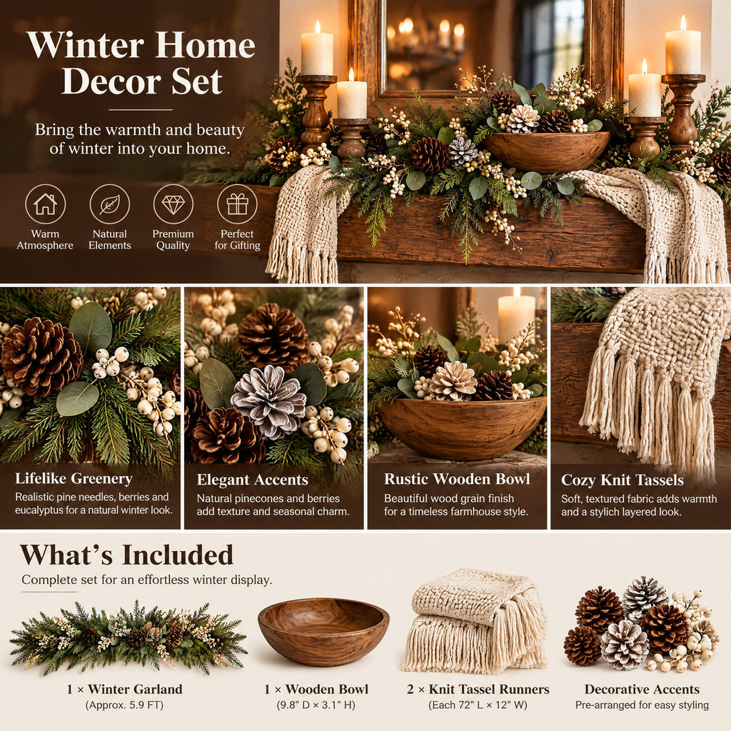 Briarston™ Winter Home Decor Set photo 1